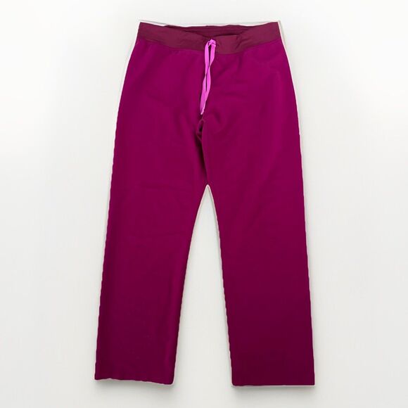 Figs Scrub Bottoms Womens Size Large Livingston Basic Pants Magenta Pink - Picture 1 of 6